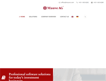 Tablet Screenshot of mauve.com